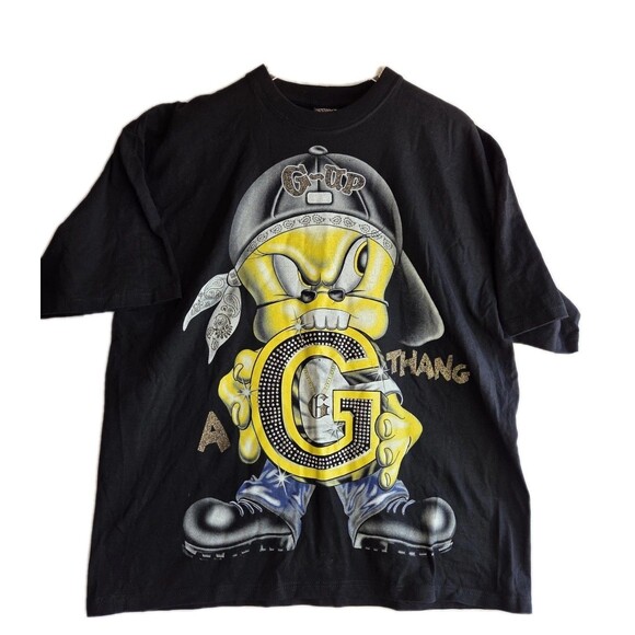 Looney Tunes TWEETY BIRD Hip Hop G THANG Oversized Baggy T-SHIRT Bling MENS M - Picture 6 of 8